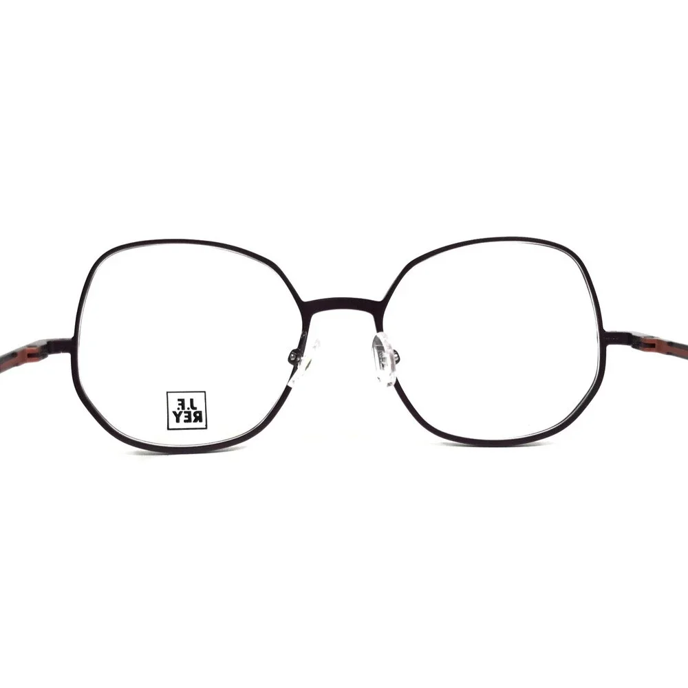 J. F. Rey Eyeglasses Frames JF3071 8398 Purple Red Tortoise Oversized 52-18-140